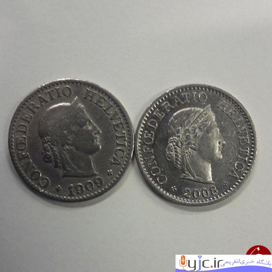 عکس + سکه‌های سوئیسی در گذر وقت